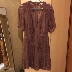 Mauve Lace Dress